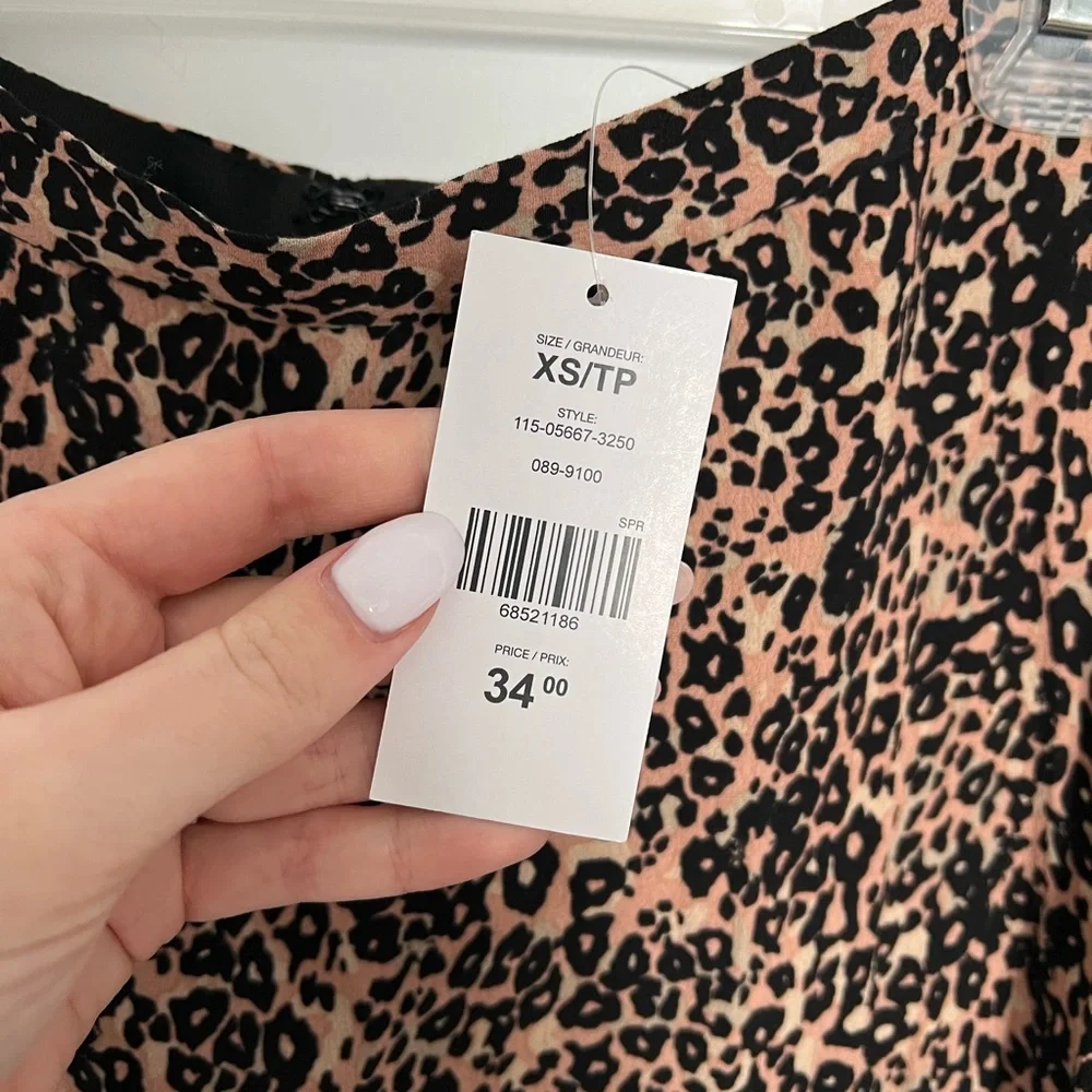 NWT Suzy Shier Animal Print Midi Skirt - Picture 7 of 8